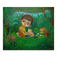 《丛林中》李悟一｜布面油画｜60 x 50 cm
