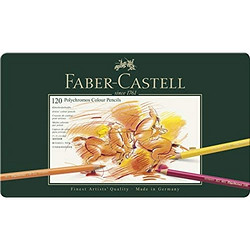 Faber-Castell 辉柏嘉 POLYCHROMOS 110011 炫彩彩色铅笔 120色 金属盒装