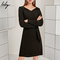 Lily 119119C7923 商务感精致衬衫连衣裙