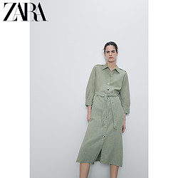 ZARA 09189032526 女士衬衣式连衣裙