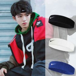 nike耐克运动头带女吸汗跑步发带男潮健身瑜伽篮球头巾ac2285-101