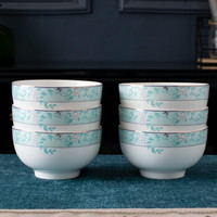 京东PLUS会员、移动专享：應州東進 金翠凝香陶瓷碗  4.5英寸 6个装