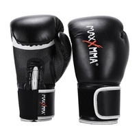 MaxxMMA 散打沙袋手套 经典黑 12盎司 基础款