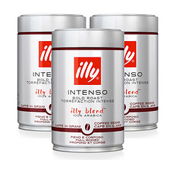 illy 意利 3件装| illy 意利深度烘培咖啡豆 250g