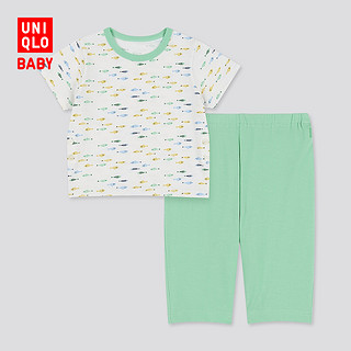 UNIQLO 优衣库 儿童家居服套装 424749 白色 80cm