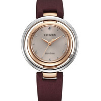 CITIZEN 西铁城 L花语风吟系列 31毫米光动能腕表 EM0669-13X