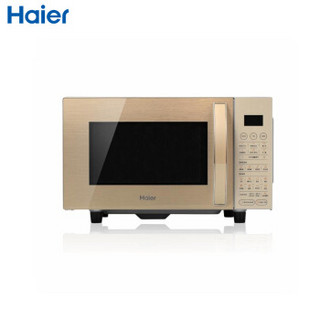 海尔(Haier) 微波炉MZLA-2380EGCZ纳米银仓胆聚能瓷晶平板800W速热 安全童锁设计 8大辅助功能微波炉