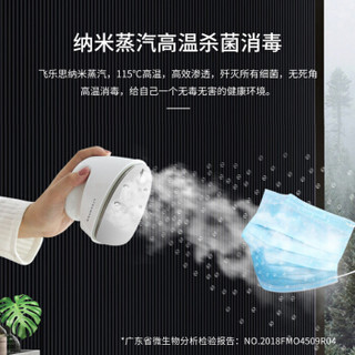 飞乐思（FLEXWARM）手持挂烫智能蒸汽杀菌加热迷你烫衣机小型电熨斗便携式熨烫家用差旅通用白色