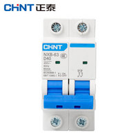 正泰(CHNT)NXB-63-2P-D40 家用空气开关 过载空气开关 DZ47升级款小型断路器