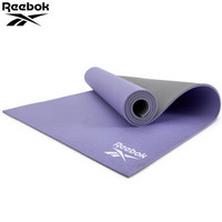 锐步（Reebok）进口瑜伽垫 双面防滑健身垫初学者训练运动垫练功毯子6mm紫色/灰色RAYG-11060PLGR