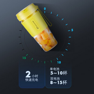 卓朗（Zoomland）便携式榨汁机榨汁杯家用果汁机旅行料理机迷你随身杯充电款J-Z02Y