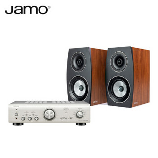 尊宝 JAMO C93 II+天龙PMA-800NE无源音箱一对 组合音响家用HIFI套装2.0发烧级高保真书架箱 暗苹果色