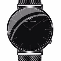 WELLY 威利 merck Classic系列 BBW 男士石英手表