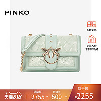 PINKO20春夏女士时尚百搭新款小香风透明燕子包1P21N4 Y66D