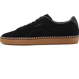 PUMA 彪马 SUEDE CLASSIC BLANKET STITCH 男士运动板鞋 368903-02 黑色 42.5