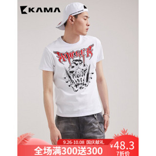 KAMA 卡玛 男士印花T恤 *6件
