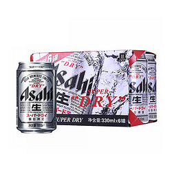 Asahi  朝日啤酒  超爽系列罐装整箱  330ml*6连包  *4件