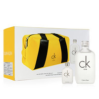 Calvin Klein 卡尔文克雷恩 卡雷优香水节日礼盒2019款（CK one100ml + mini10ml+化妆包）