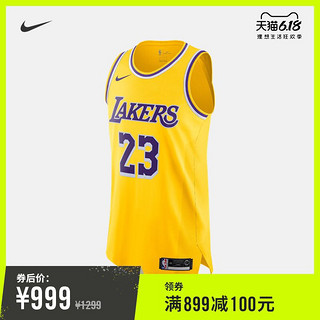 Nike耐克官方洛杉矶湖人队NIKE NBA AUTHENTIC男子球衣夏季AA7265