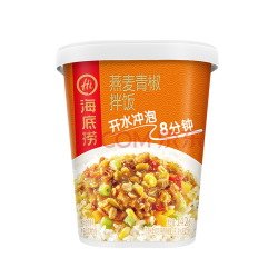 海底捞 燕麦青椒味冲泡米饭 140g *6件
