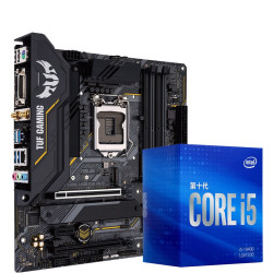 ASUS 华硕 TUF GAMING B460M-PLUS (WI-FI)重炮手主板+英特尔(Intel) i5-10400 酷睿CPU处理器套装
