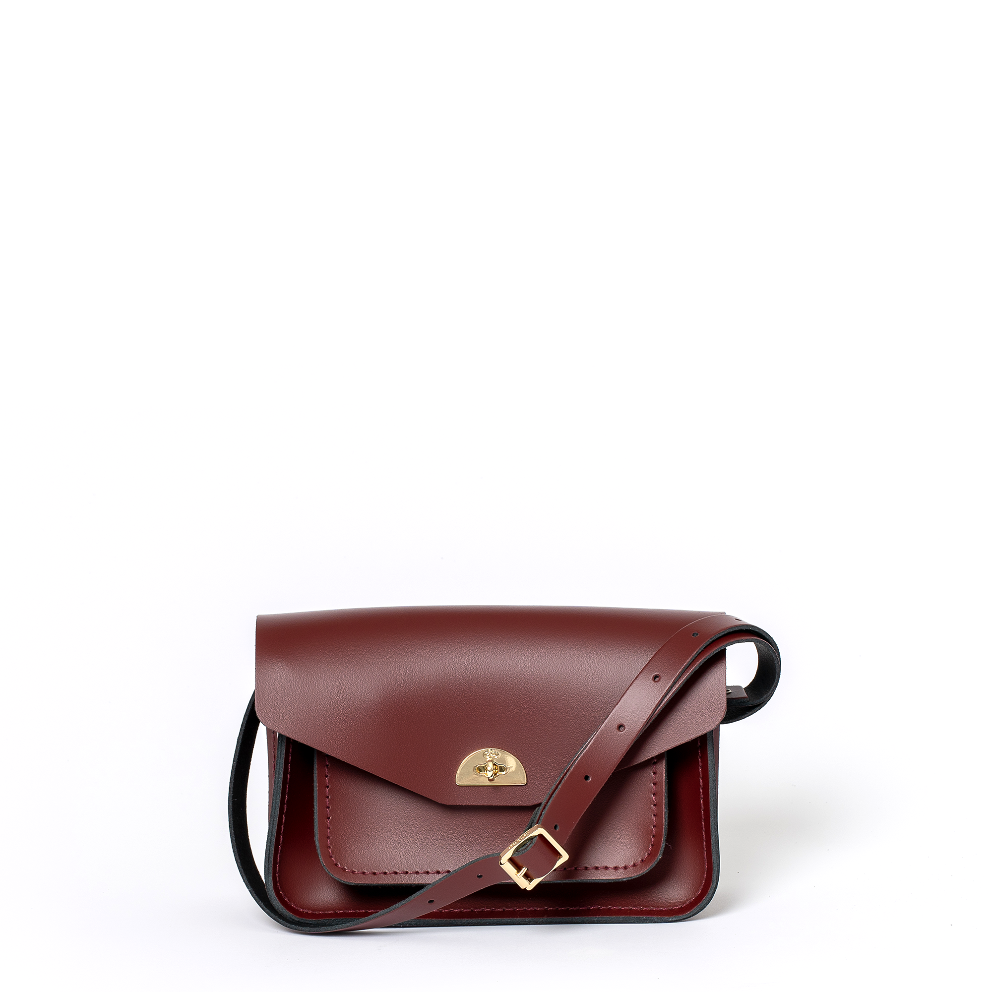 银联专享cambridgesatchel迷你钮锁剑桥包剑桥红