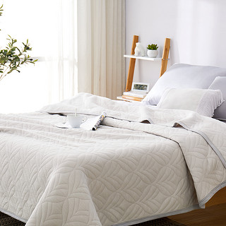 DAPU 大朴 针织提花薄被 休闲毯 （100%棉面料、200cm×230cm、夏云灰)