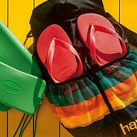 havaianas 哈瓦那经典LOGO基础系列TOP男女同款休闲时尚清凉舒适沙滩鞋休闲鞋凉鞋家居拖鞋防滑人字拖