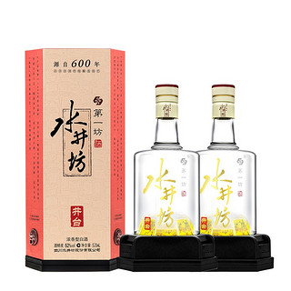 舍得 白酒组合 52度 浓香型白酒 （沱牌舍得 600ml*2瓶+水井坊井台 520ml*2瓶）