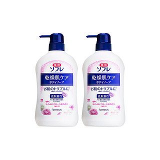 88VIP：Bathclin 巴斯克林 舒芙蕾草本滋养沐浴露 550ml*2瓶 *2件