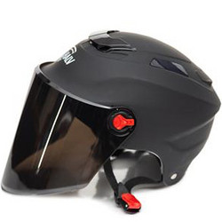 哈旅 65723254161 摩托车头盔 ABS材质 半盔 配茶色镜片