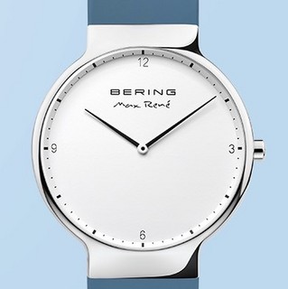 Bering白令情侣手表进口硅胶表带简约休闲商务防水男女dw运动手表
