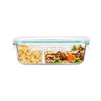iCook 玻璃分隔饭盒 700ml 送小麦秸秆餐具