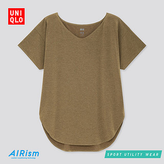 女装 AIRism?V领长T恤(短袖) 431533 优衣库UNIQLO