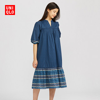 女装 (UT) ANNA SUI全棉连衣裙(七分袖) 425541 优衣库UNIQLO