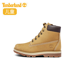 Timberland添柏岚大童新款童鞋户外皮革6寸高帮靴|A27BB