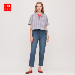 优衣库 UNIQLO 优衣库 422717  女士牛仔针织窄口裤