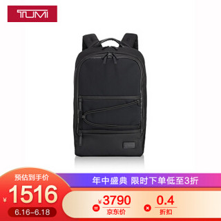 TUMI 途明 TAHOE系列男士/中性商务旅行时尚涤纶双肩包0798651D 黑色