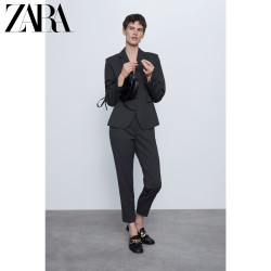 ZARA 新款 女装 纹理修身裤 02753031800