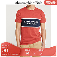Abercrombie & Fitch男装 潮流贴花图案短袖T恤 258207-2 AF