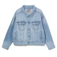 EARTH MUSIC&ECOLOGY 地球音乐 女士落肩牛仔夹克