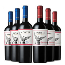 智利原瓶进口红酒 蒙特斯montes经典系列 红葡萄酒750ml6支组合整箱装 *6件 +凑单品