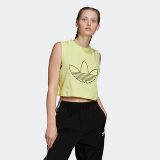 阿迪达斯官网 adidas 三叶草 CROPPED TANK 女装运动背心FM1926