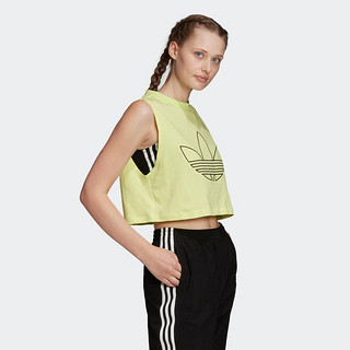 阿迪达斯官网 adidas 三叶草 CROPPED TANK 女装运动背心FM1926