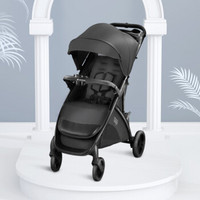 美国Babytrend婴儿推车轻便折叠 高景观婴儿车宝宝可坐可躺伞车儿童手推车2020新款 T9耀石黑（新品）