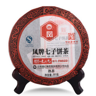 凤牌茶叶 普洱茶 云南凤庆滇红茶 F8523普洱茶熟茶357g *2件