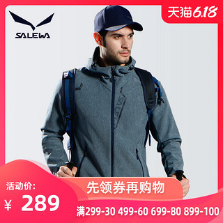 salewa/沙乐华户外运动18秋冬新品男式休闲弹力保暖防风软壳衣