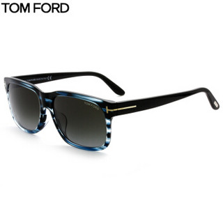 汤姆.福特 TOM FORD 中性款条纹镜框咖色渐变镜片眼镜太阳镜 TF0376-F-90B 60MM