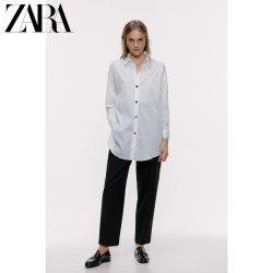 ZARA新款 女装 纽扣饰长衬衫 02132920250