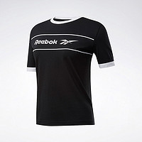 Reebok锐步官方CL F LINEAR TEE女子夏季复古休闲短袖T恤FK2784